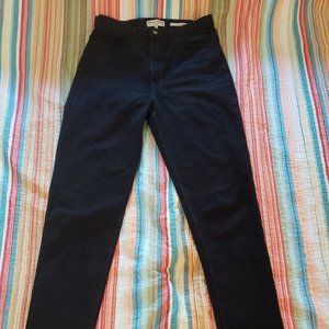 Amer. Apparel High-Waist Mom Jeans Black Sz 30